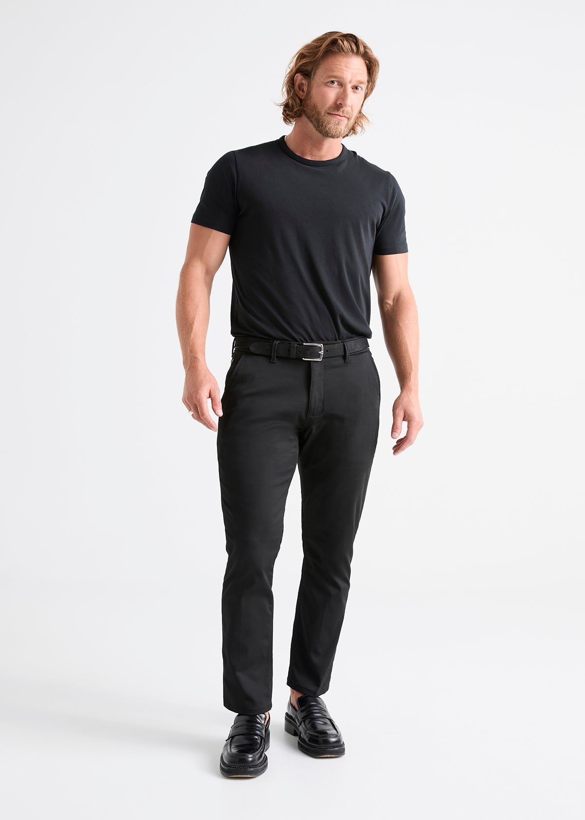 mens black dress trousers